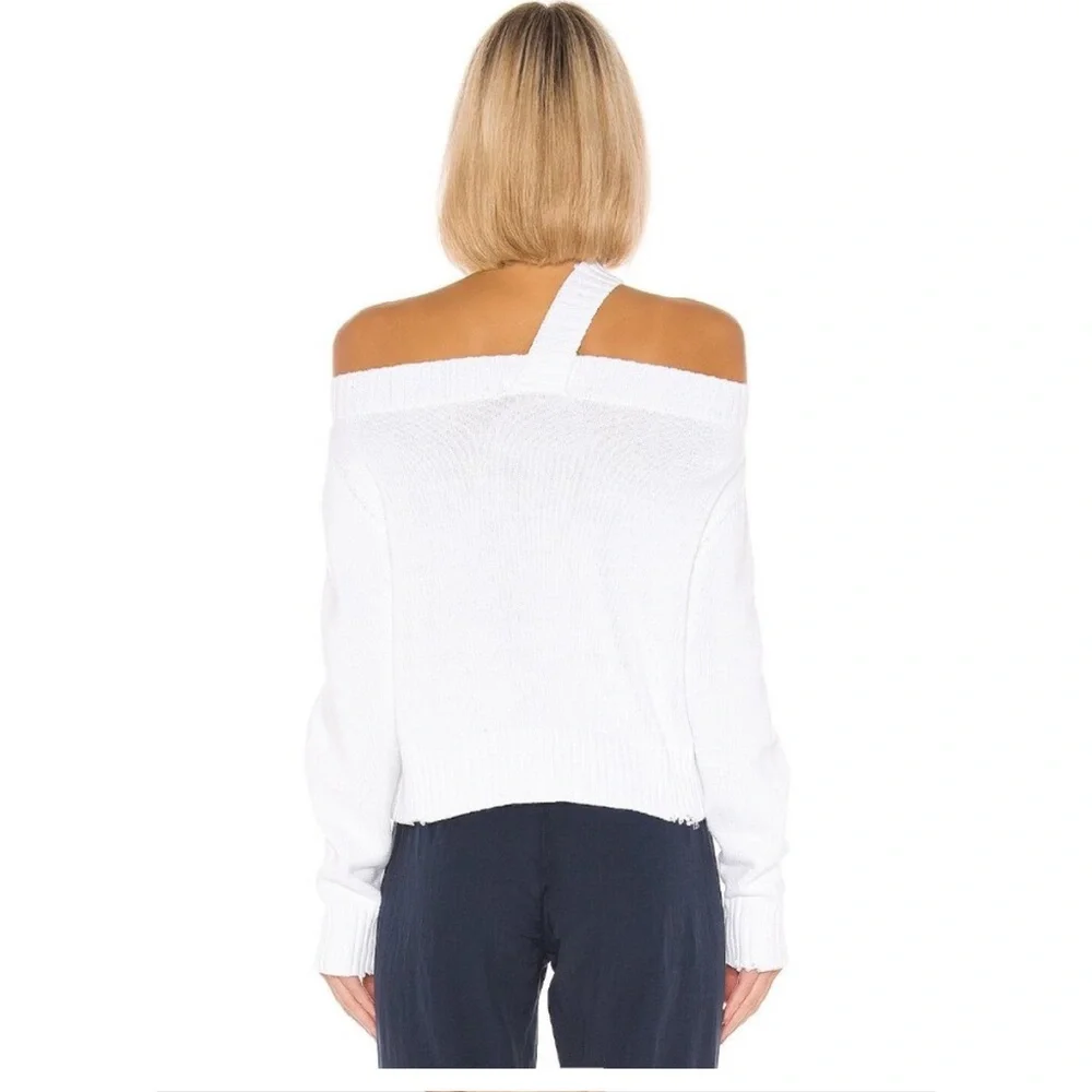 RtA White Off-Shoulder Sweater - Picture 2 of 8